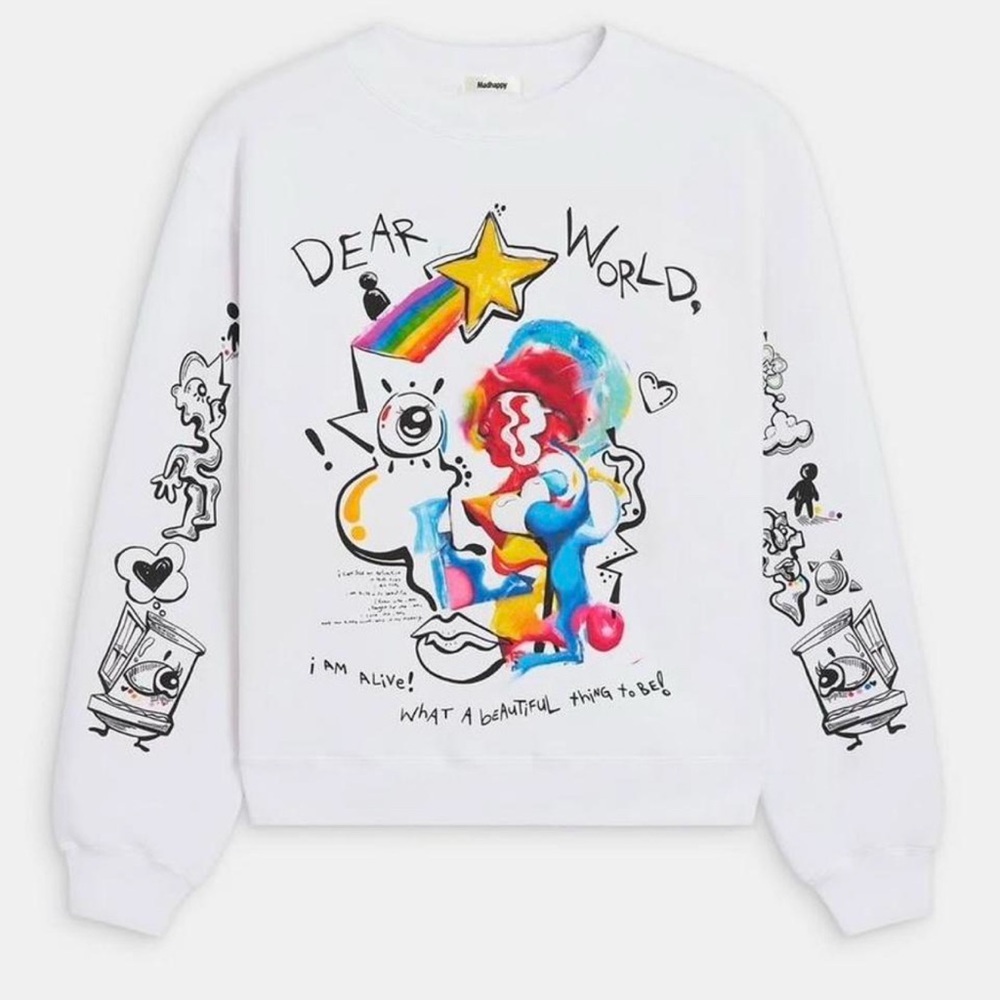 Madhappy + Fewocious Graphic Sweatshirt and Short Set Size L